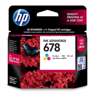 HP 678 Tri-Color Ink Cartridge (100% Genuine)