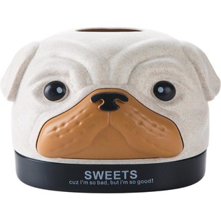 Home Car Box Container Cartoon Dog Napkin Tissue Dispenser Facial Hand Paper Case Storage Holder Off