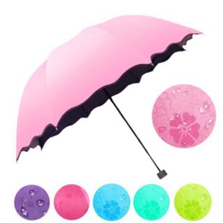 Magic Folding Sun / Rain Windproof Flowering Umbrella Magic UV Folding Umbrella