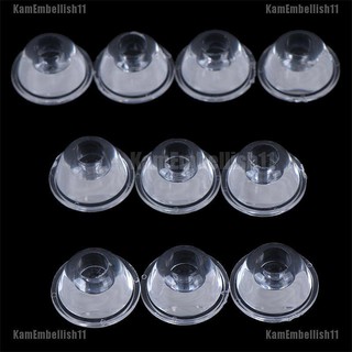KAM 10pcs 20mm 10/30/60/90/120 degree optical glass led lens reflector collimator