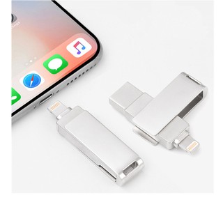 OTG Flash Drive For iPhone 32GB 64GB 128GB iPad Micro USB 3.0 Memory Storage 3 In 1 For Android TV