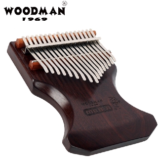 WOODMAN Class AA Kalimba 17 Key Solid Black Sandal Wood Thumb Piano Keyboard Collection Value Calimba Musical Instruments