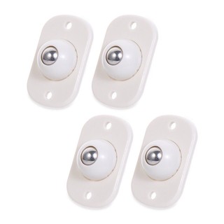 cabinetﺴ4Pcs Adhesive Casters Pulley Rollers for Cabinet Drawer Storage Box Trash Can Small Furnitur