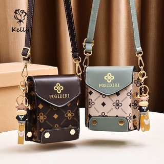 Fashion Shoulder Bag 2022 New Korean Style Printed Women Mobile Phone Bag Luxury Designer PU Leather