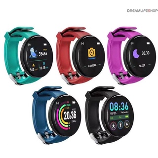 D18 Waterproof Round Smart Watch Smartwatch with Bluetooth Smart Male