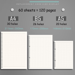 ∈☢COD Thicken Notebook Shell With Refill Hard Cover Notepad File Folder Stationery School Sup