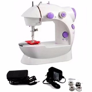 New Double Thread Sewing Machine With Foot Pedal And Adapter