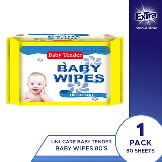 Baby Tender Baby Wipes 80's Pack of 1