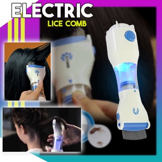 Electric Pet Anti-Flea & Lice Cleaner Comb Lice Comb for Head Lice & Nits Vacuum Lice Remover Comb