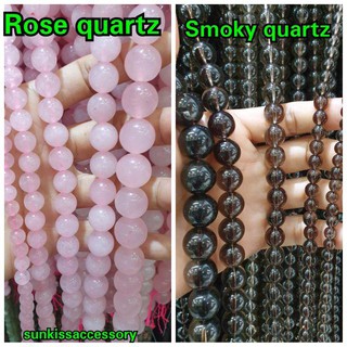 Smokey Quartz Rose quartz ( semi precious )