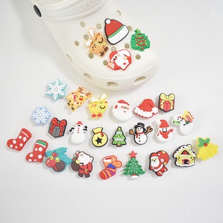 Christmas Theme Jibbitz for Crocs Red Yellow PVC Jibbitz Charm Charms DIY Accessories Decoration for Women Men Kid's Gifts