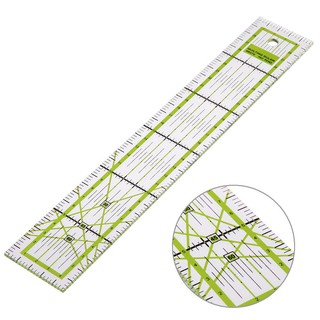 ♥Yves♥Acrylic Double-color Ruler Patchwork Feet Tailor Yardstick Quilting DIY Sewing Tool (5)