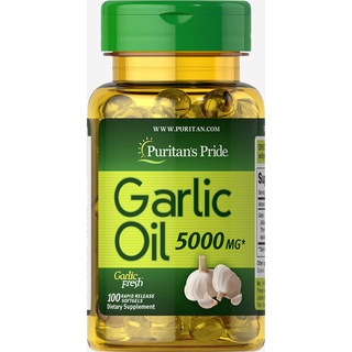 Puritan's Pride Garlic Oil 5000 mg 100 Softgels