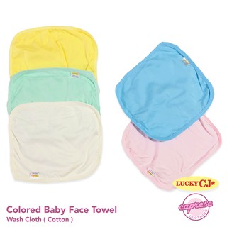 Colored Cotton Washcloth / Baby Face Towel