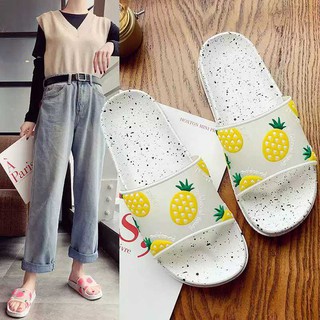 《BiuBiu》Korean Fashion Super Cute Fruits Printed Strap Flexible Anti-slip Slippers for Women (7)