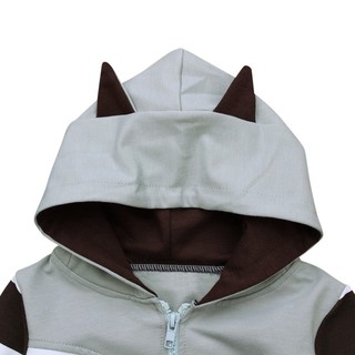 BabyL Kids Coats Long Sleeve Toddlers Cotton Zipper Hooded print Jackets (9)