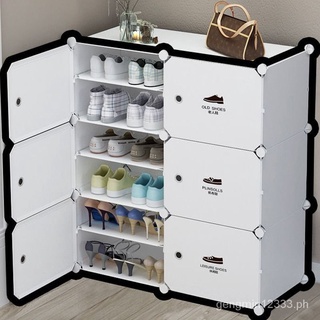 Shoe Rack Door Solid Shoe Cabinet Dust-Proof Special Clearance Household Shoes Storage Cabinet Simple Multi-Layer Multifunctional