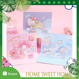 Hello Kitty 3d CARD Creative gift Sanrio My melody Cinnamoroll Cartoon CARDS