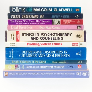 PSYCHOLOGY Counseling Blink Malcolm Gladwell Abnormal Social Depression MBTI Dark Criminal Ethic DSM