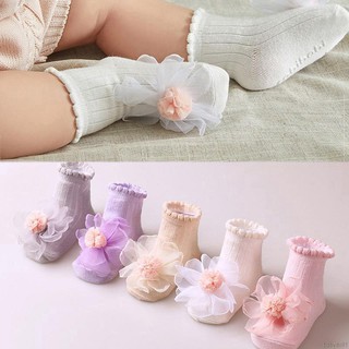 BBDoll Baby Girl Cotton Lace Flower Princess Socks