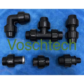 PE Compression Fittings 1 1/4"40mm,1 1/2"50mm,2"63mm.coupling elbow tee adapter plug