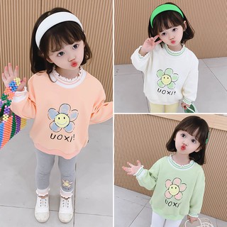 Autumn Baby Girls Sweater Children Clothes Autumn Loose Long Sleeve