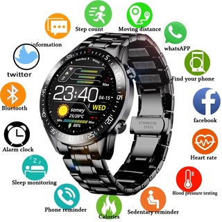 LIGE 2021 New Digital Watch Men Stainless Steel Band Sports Watch Electronic LED Men's Watch Men's C
