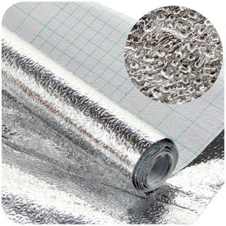Thicker Aluminum Foil Kitchen Cupboard Selfadhesive Wallpape (8)
