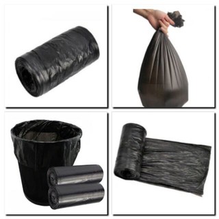 COD DVX 10pcs per Roll Disposable Black Garbage Trash Bag Waste Pouch Basurahan