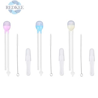 REDKEE 3pcs Baby Nasal Aspirator Set Infants Care Vacuum Suction Snot Nose Cleaner