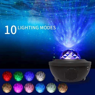 USB LED Galaxy Projector Light Starry Night 5V Star Sky Projection Light Cosmos Ocean Wave Lamp