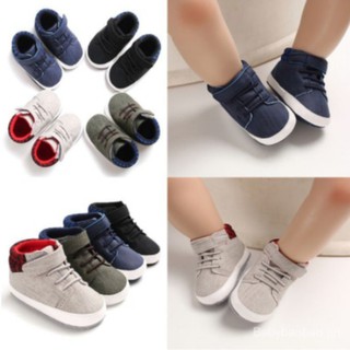 Fashion Baby Boys Anti-Slip Shoes Sneakers Toddler Soft Soled First Walkers Shoes For Autumn