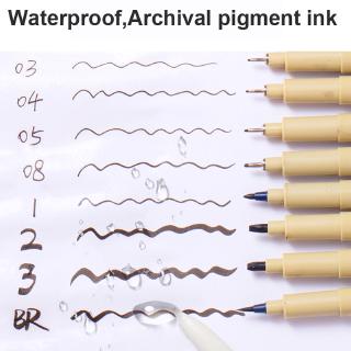 12 Size Pigma Micron Pen-SIZE :1.0/005/01/02/03/04/05/08/1/BR/