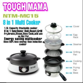 TOUGH MAMA 8-in-1 Multi function Cooker