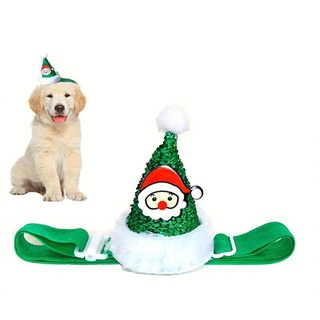 Pet Cosplay Cap Costume Elastic Glitter Christmas Party Decoration Pet Hat B