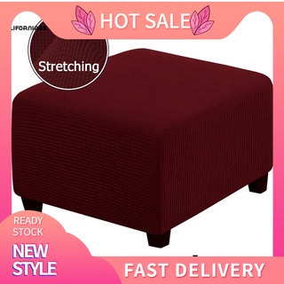 CAF -- Soft Foot Stool Covers Ottomans Foot Rest Cover Protector Easy to Install for Slipcovers