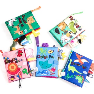 5pcs/set Cloth Books Baby Book Toddle Newborn Early Learning Animal Cognize Reading Puzzle Book