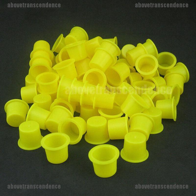 100PCS Tattoo Ink Caps Small Plastic Cups for Tattooing abovetranscendence.ph
