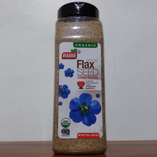 ✘✺☸Badia Organic Ground Flax Seed 453.6g (16oz)