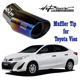Toyota Vios HKS Burned Muffler Tip Bended 2.5"