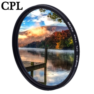 KnightX CPL Circular Polarizer Filter Ultra Slim For DSLR Lens 49mm 52mm 55mm 58mm 62mm 67mm 72mm 77mm