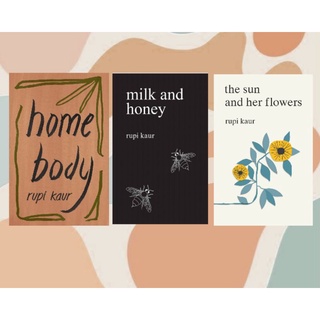 Rupi Kaur books (Homebody, Milk and Honey & The Sun and Her Flowers)