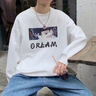 Casual Unisex Oversize Korean Sweater Couple Fashion Trend Japanese Anime Printed Sweater Men's Pullover Loose Sweater