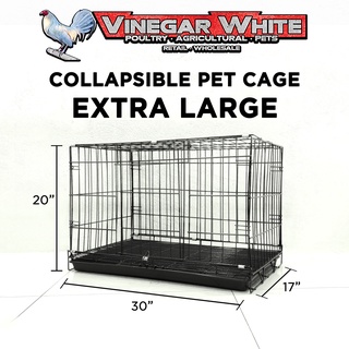 Heavy Duty Pet Cage Collapsible Folding Free Poop Tray for Dog Cat Rabbit Puppy Coated Galvanized (7)