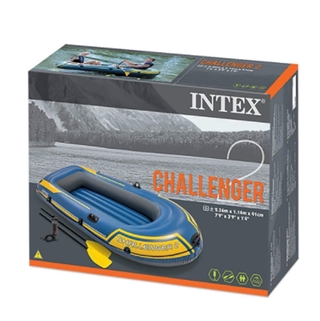 INTEX Challenger 2-person Inflatable Boat Thickened Double Fishing Boat Assault Boat Rubber Boat (5)