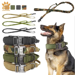 1000D Nylon Material Tactical Dog Collar Military Medium and Large Dog Training Leash with Collar