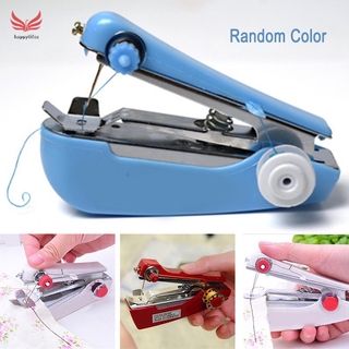 Mini Sewing Machine Portable Manual Stitch Fabric Handy Needlework Tool DIY (1)