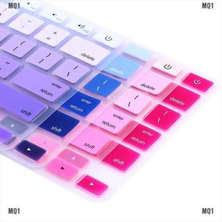 {miqin1}Rainbow Silicone Keyboard Case Cover Skin Protector for iMac Macbook Pro 13" 15"