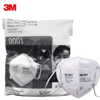 3M 9001 Respirator (10/25/50pcs) KN90 Facemask