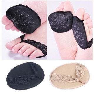 half shoes✺✽❐1 Pair Lace Invisible Anti-slip High Heeled Shoes Pads Forefoot Half Yar